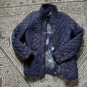 Joules quilted marine navy jacket